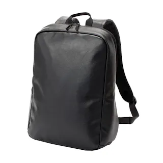 TRADDY ファスナーが隠れるレザー調デイバッグスリム