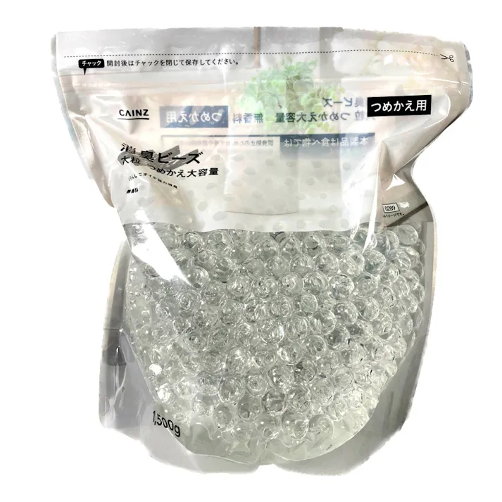 カインズ 消臭ビーズ 大粒 無香料 詰替 1.5kg (販売終了)