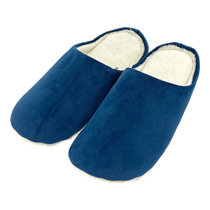 爪がかかりにくいルームシューズ ネイビー M