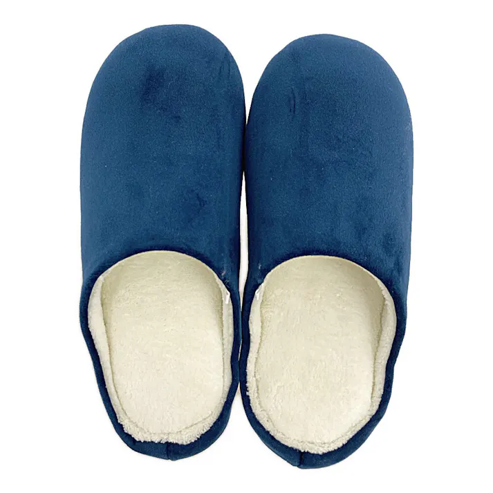 爪がかかりにくいルームシューズ ネイビー M