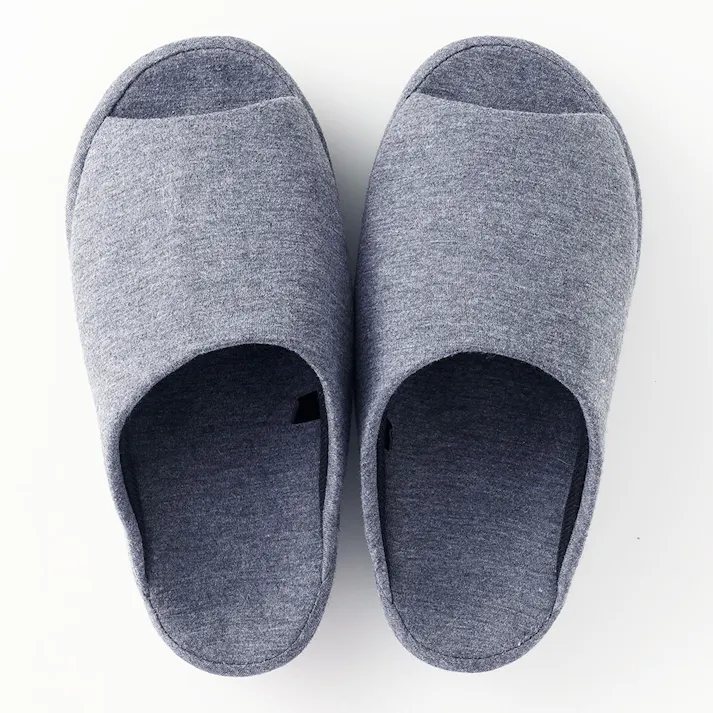 立体インソールフィットスリッパ グレー L