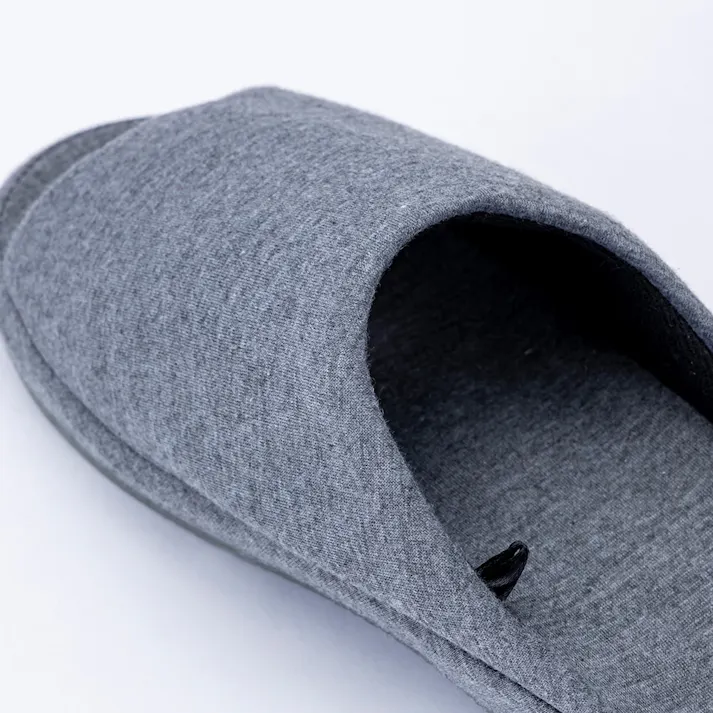 立体インソールフィットスリッパ グレー L