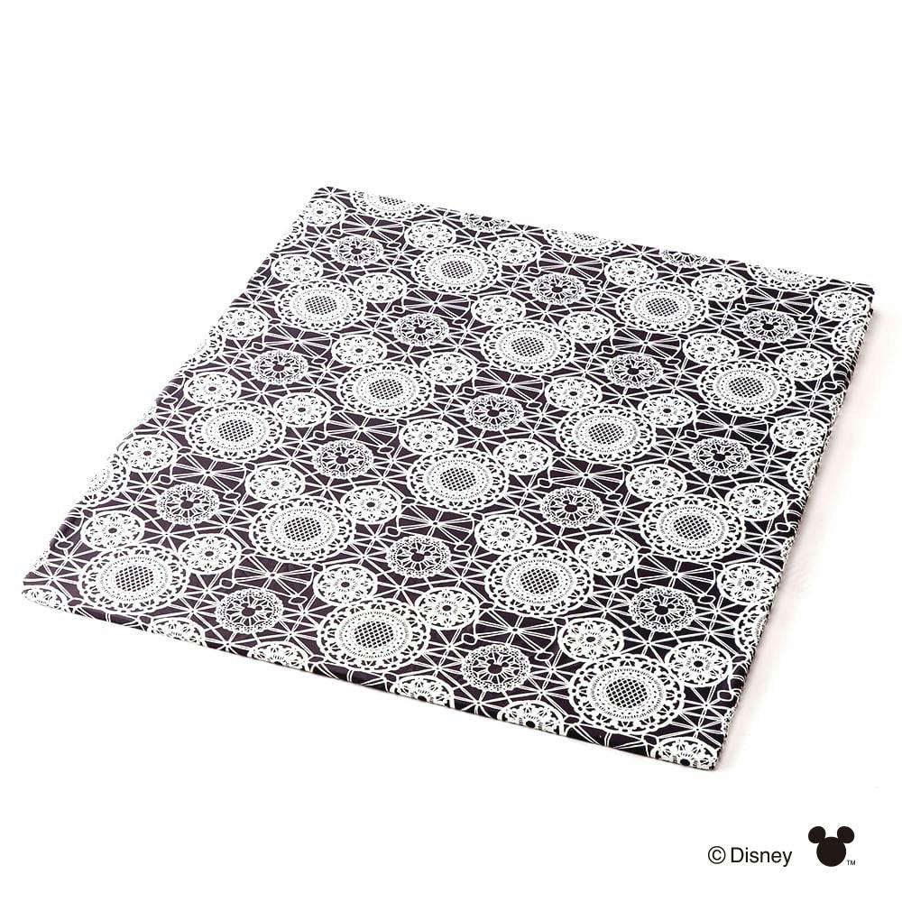 BOXシーツ ミッキーマウスレース/グレー セミダブル 120×200×30cm※カバーのみ