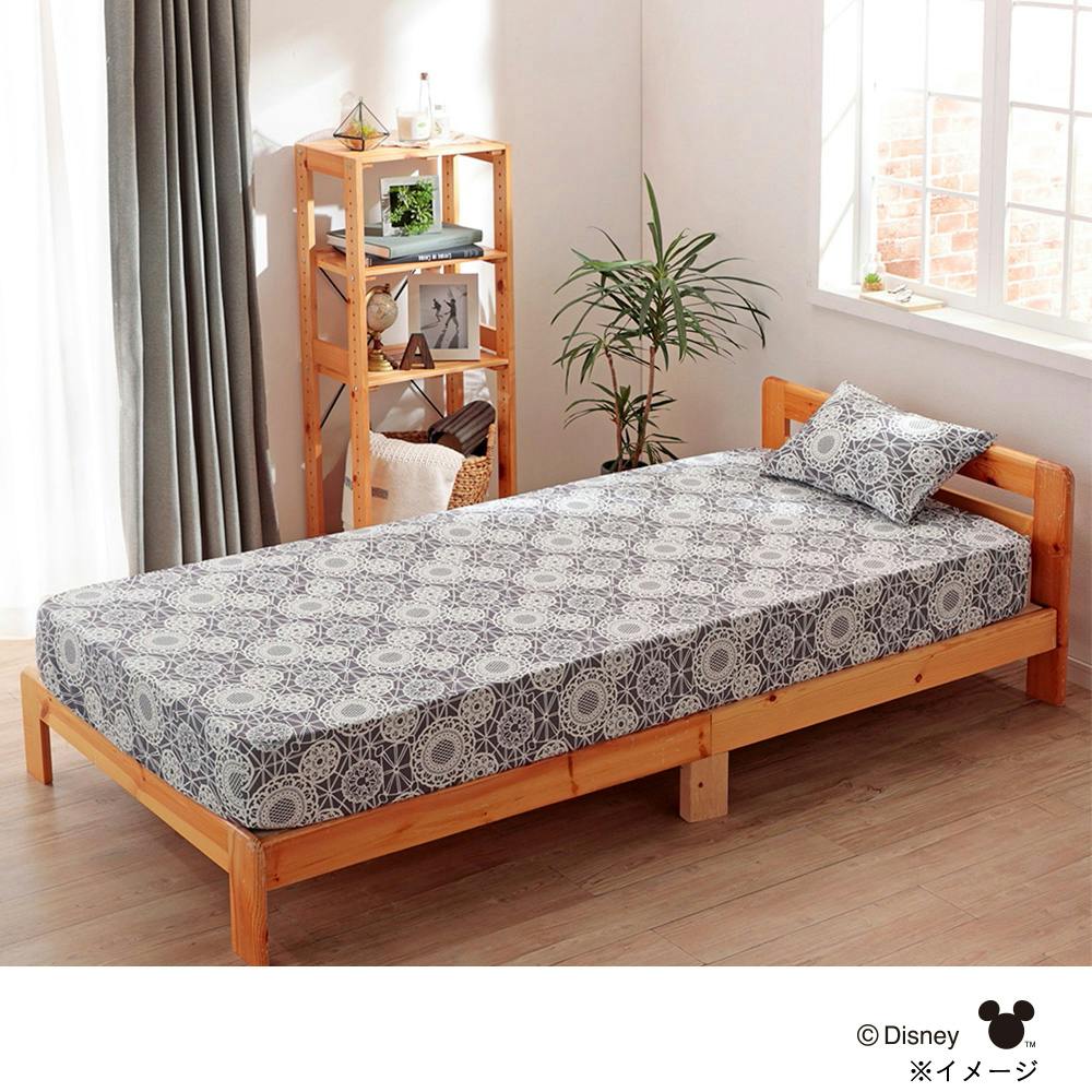 枕カバー ミッキーレース/グレー 35×50cm | 布団・枕・寝具・こたつ