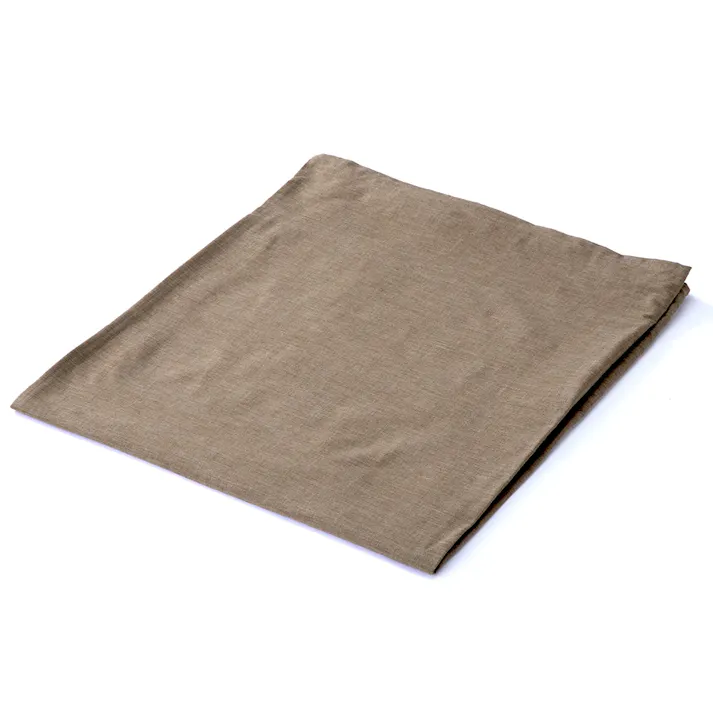 綿混 敷ふとんカバー セミダブル ブラウン 125×215cm※カバーのみ