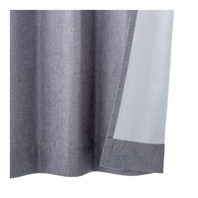 遮光 ヴェルト グレー 100×178cm 4枚組セットカーテン
