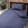綿混 寝具カバー3点セット シングル ネイビー※カバーのみ