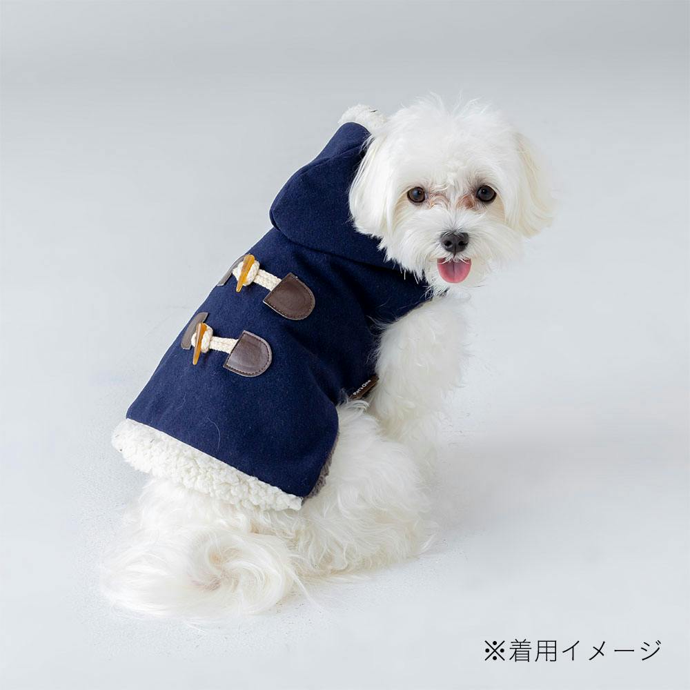 マント風ダッフルコートネイビーM(販売終了) | ペット用品（犬