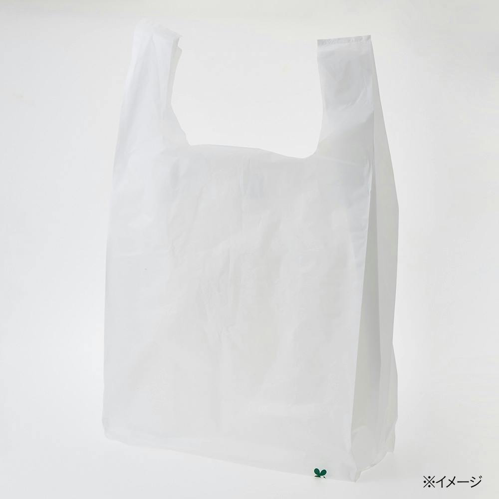 バイオマスレジ袋 No.45 乳白色 100枚入 VRB4520 | 食品用ラップ