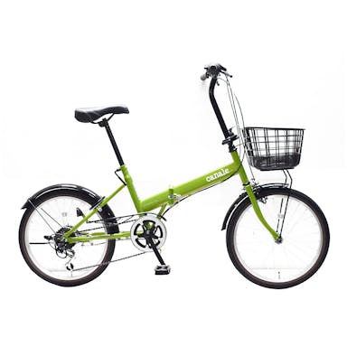 【自転車】折り畳み車 カナーレ Canale 20インチ 外装6段 グリーン