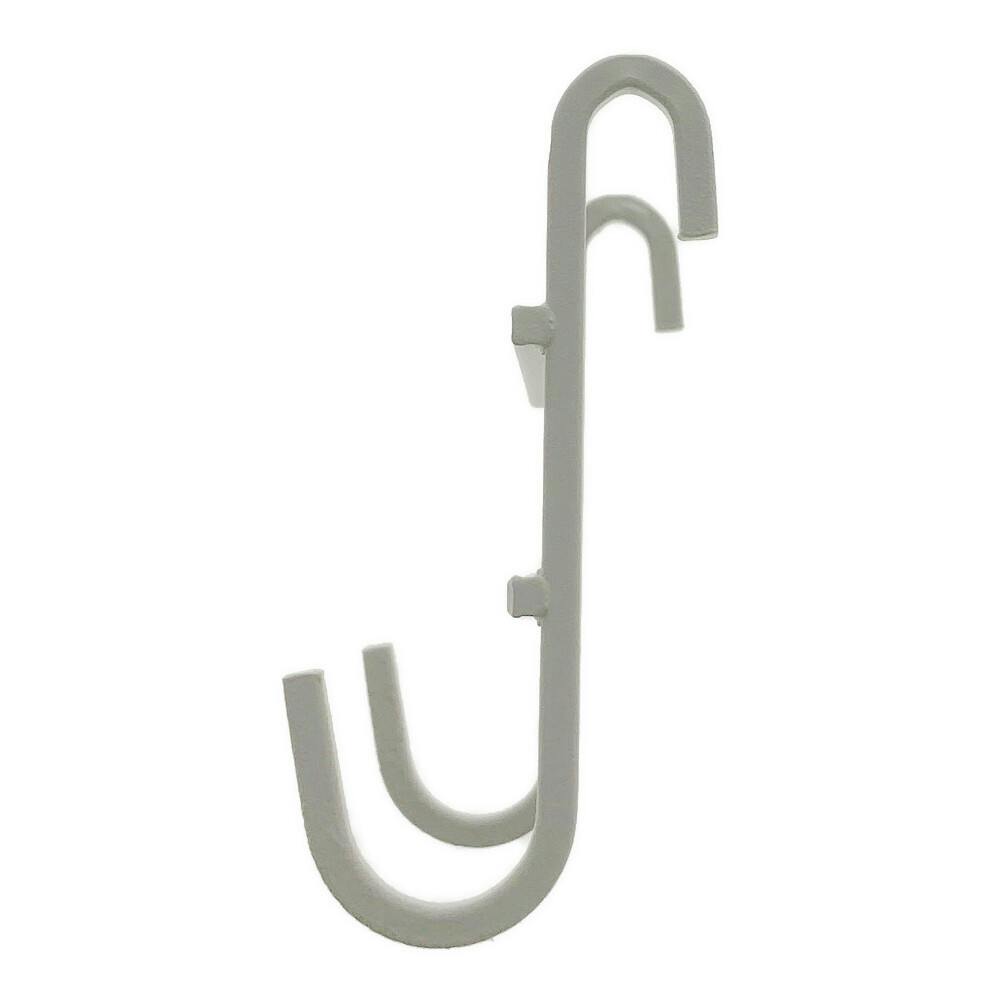 Kumimoku デザインメッシュネット用 フック ダブル マットホワイト 2個