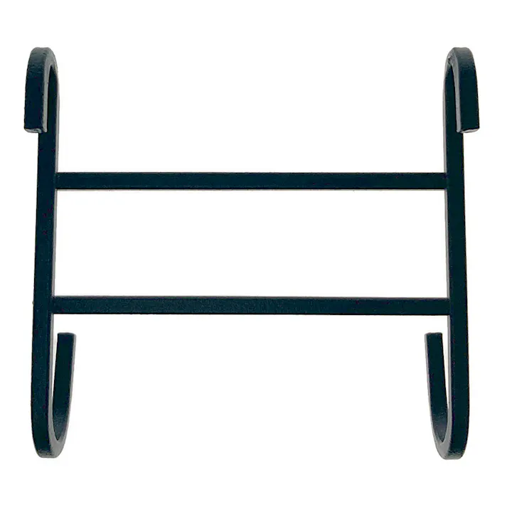 Kumimoku デザインメッシュネット用 フック ダブル マットブラック 2個入り