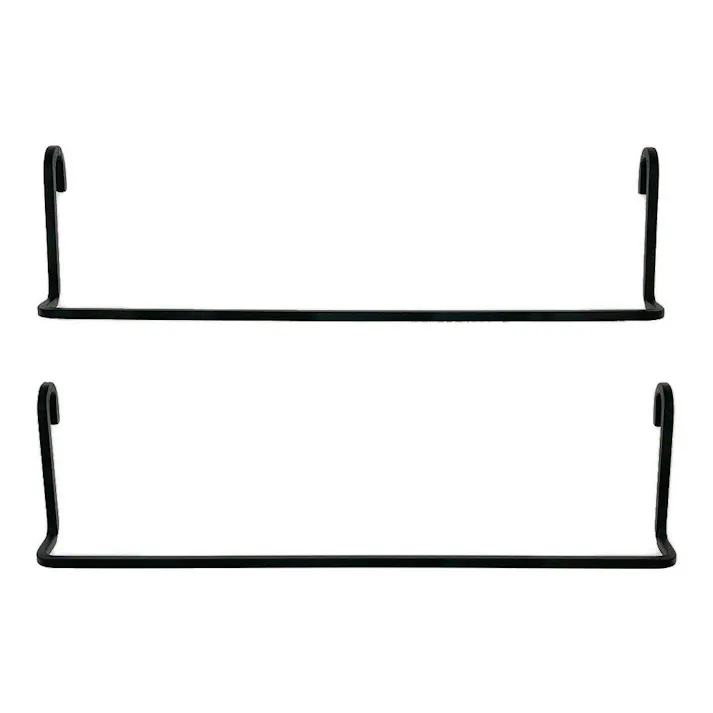 Kumimoku デザインメッシュネット用 小物フック マットブラック 200mm 2個入り