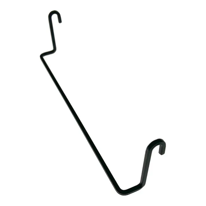 Kumimoku デザインメッシュネット用 小物フック マットブラック 200mm 2個入り