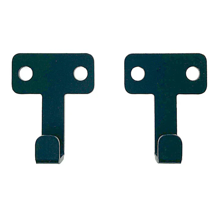 Kumimoku デザインメッシュネット用 壁掛けパーツ マットブラック 2個入り