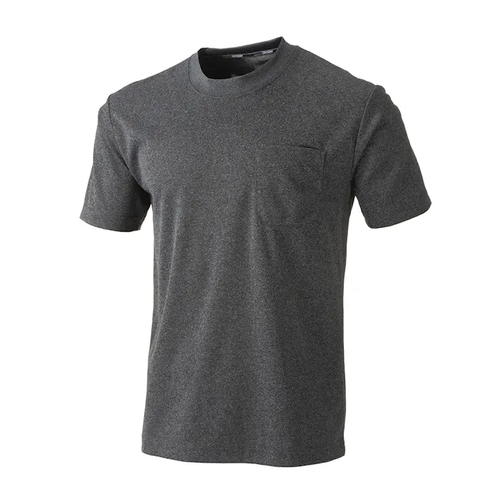カインズ スピードドライ ポケット付メッシュワークTシャツ 半袖 杢ブラック LL(販売終了)