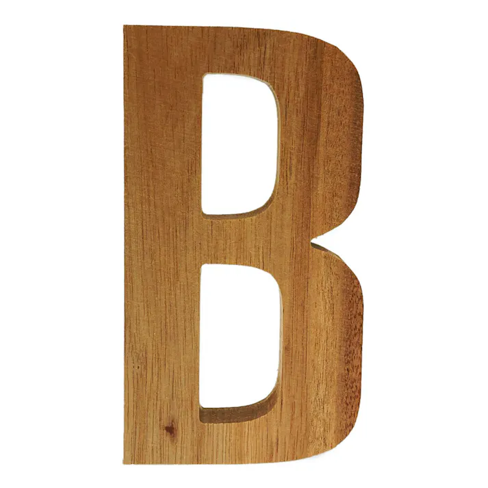 立てても置ける 切文字 B