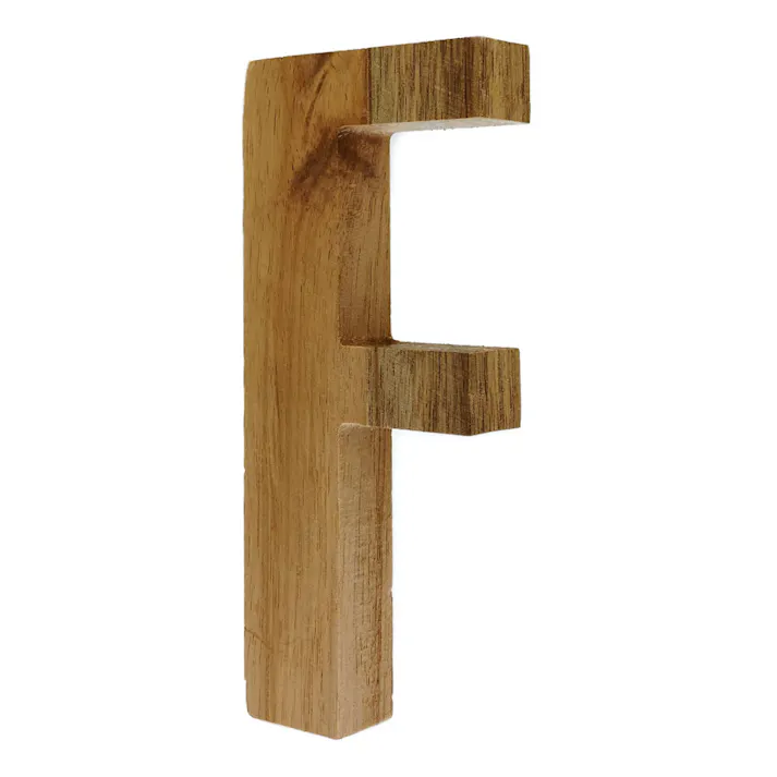 立てても置ける 切文字 F