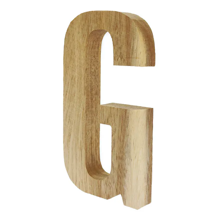 立てても置ける 切文字 G