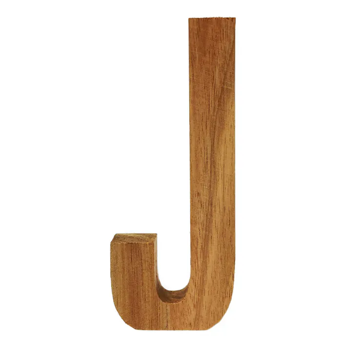 立てても置ける 切文字 J