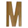 立てても置ける 切文字 M