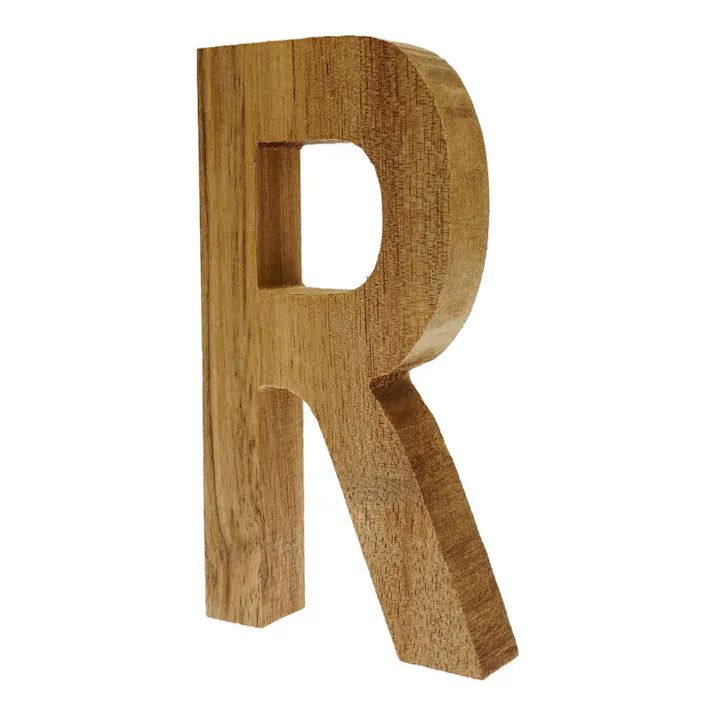 立てても置ける 切文字 R