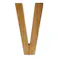 立てても置ける 切文字 V