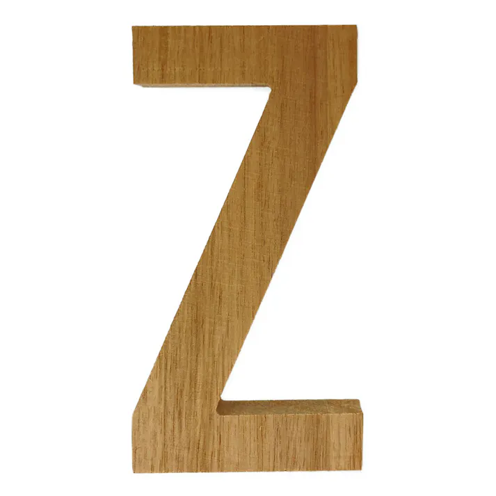 立てても置ける 切文字 Z