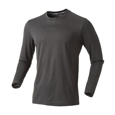 スピードドライ 接触冷感Tシャツ 長袖 杢ブラック M(販売終了)