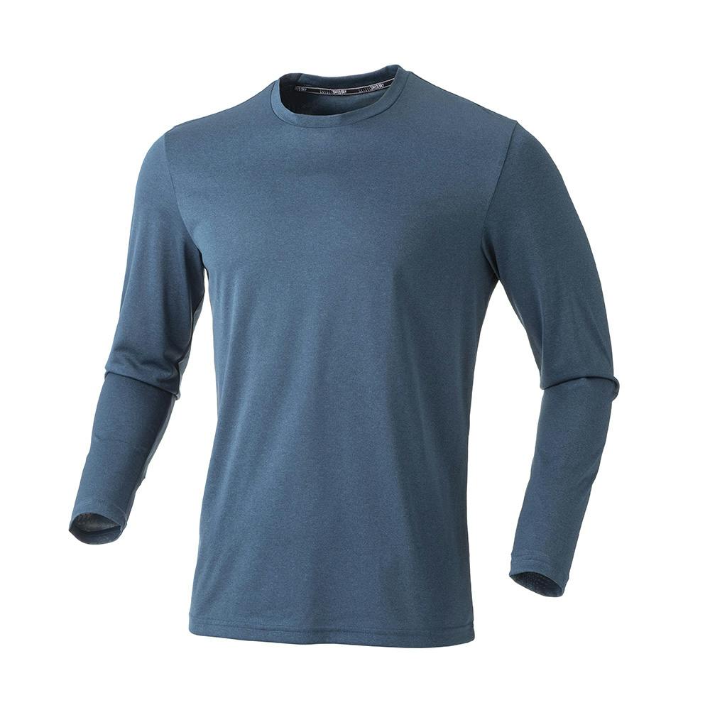 スピードドライ 接触冷感Tシャツ 長袖 杢ライトブルー M(販売終了)
