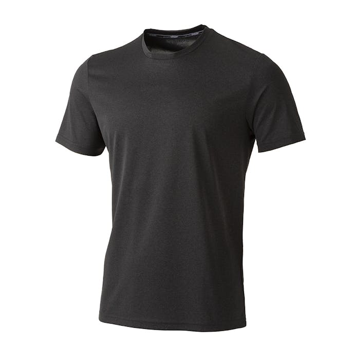 接触冷感Tシャツ 半袖 杢ブラック M