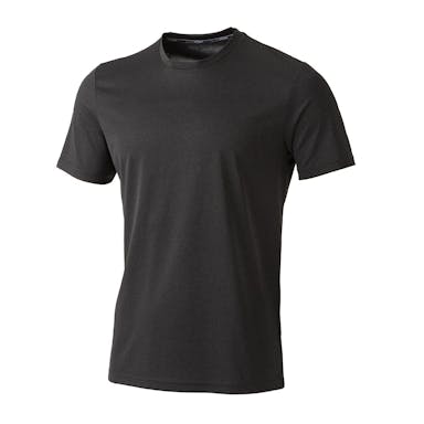 接触冷感Tシャツ 半袖 杢ブラック L