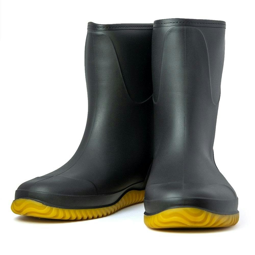 アクティブパッカブル防水ブーツ ショート ブラック S | 作業着・作業