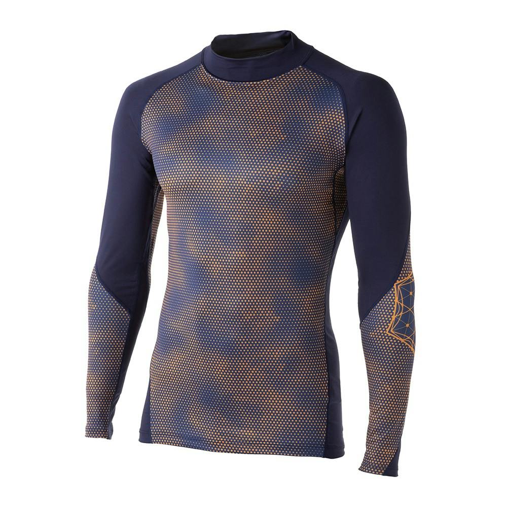 アクティブスポーツシャツ スパイダーネイビー S