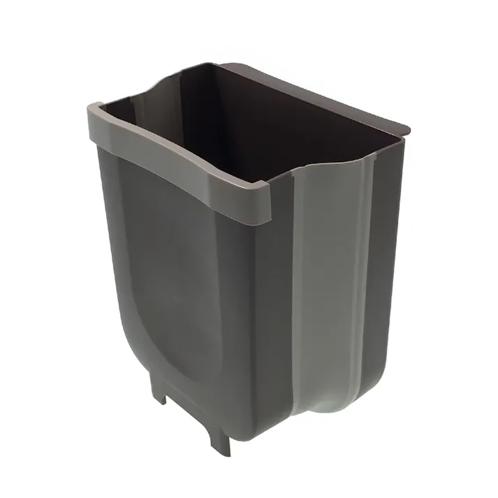 扉に掛ける折りたたみくず入れ 大 ブラウン