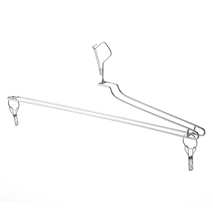 乾きやすいステンレスバスタオルハンガー