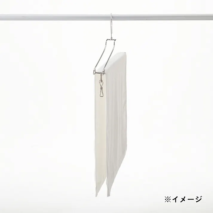乾きやすいステンレスバスタオルハンガー