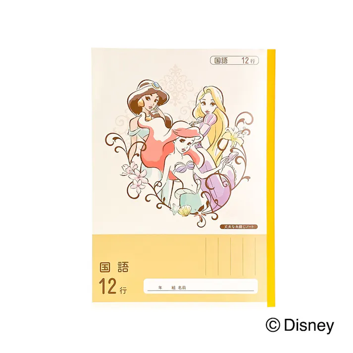 カインズ ディズニープリンセス 学習帳 国語 12行