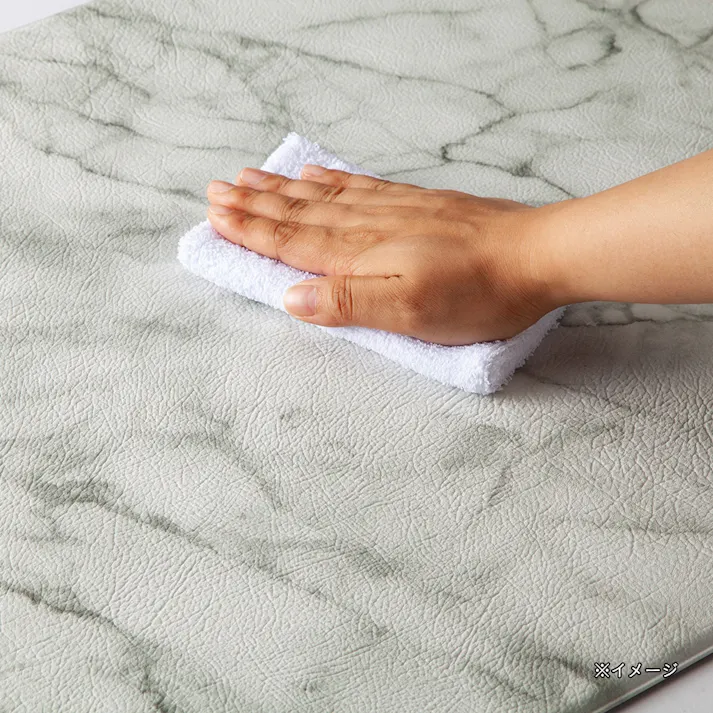 シートで拭けるトイレマット マーブル