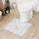 シートで拭けるトイレマット マーブル
