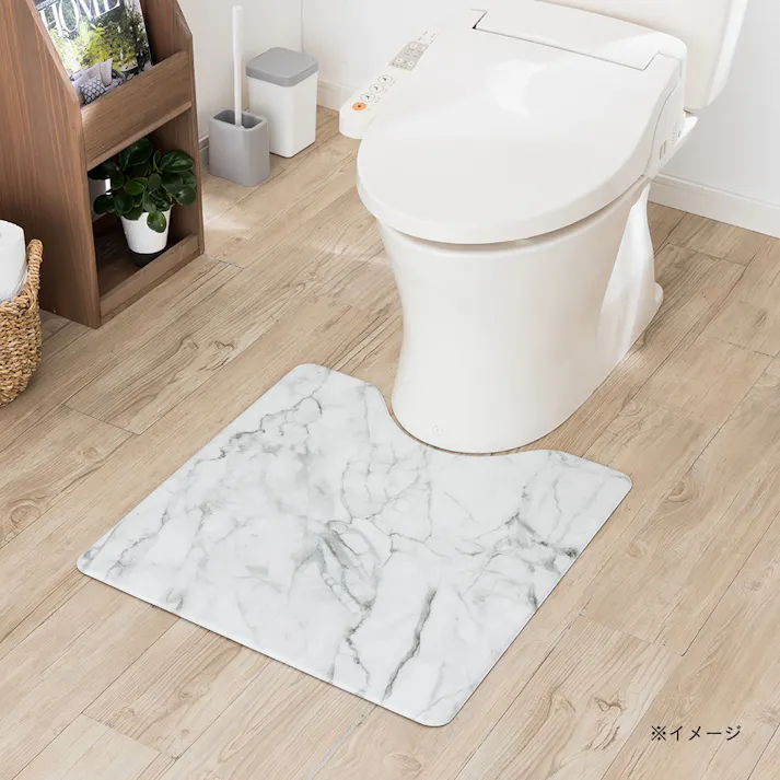 シートで拭けるトイレマット マーブル