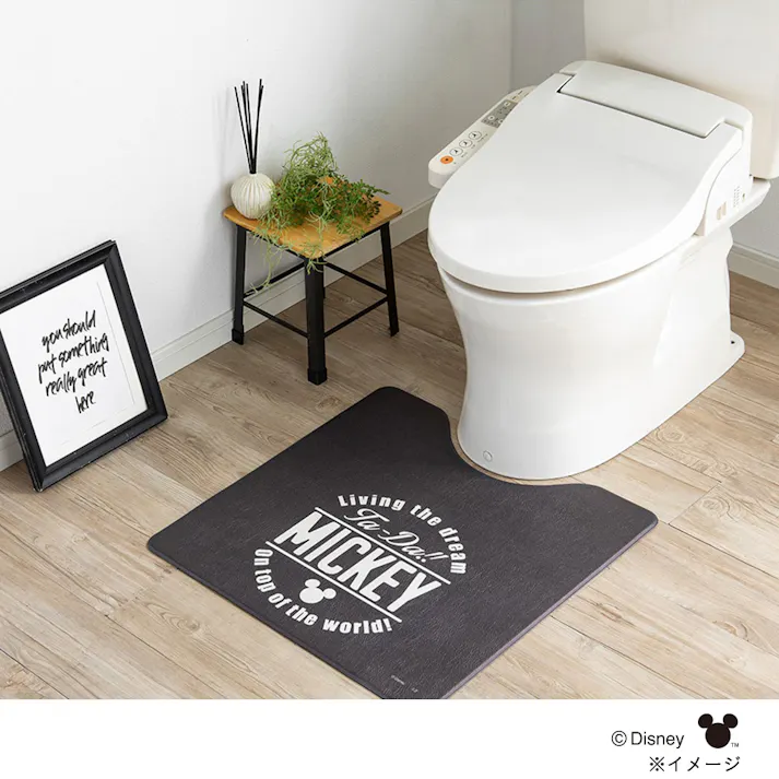 シートで拭けるトイレマット ミッキークラシック