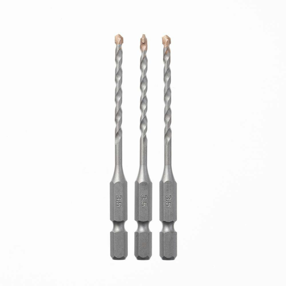 KUROCKER'S 六角軸マルチドリル 3.5mm 3本 コンクリートドリルパーツ KUROCKER'S 六角軸マルチドリル 3.5mm 3本 コンクリートドリルパーツ