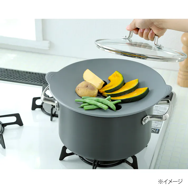 シリコーン クッキングキャップ グレー