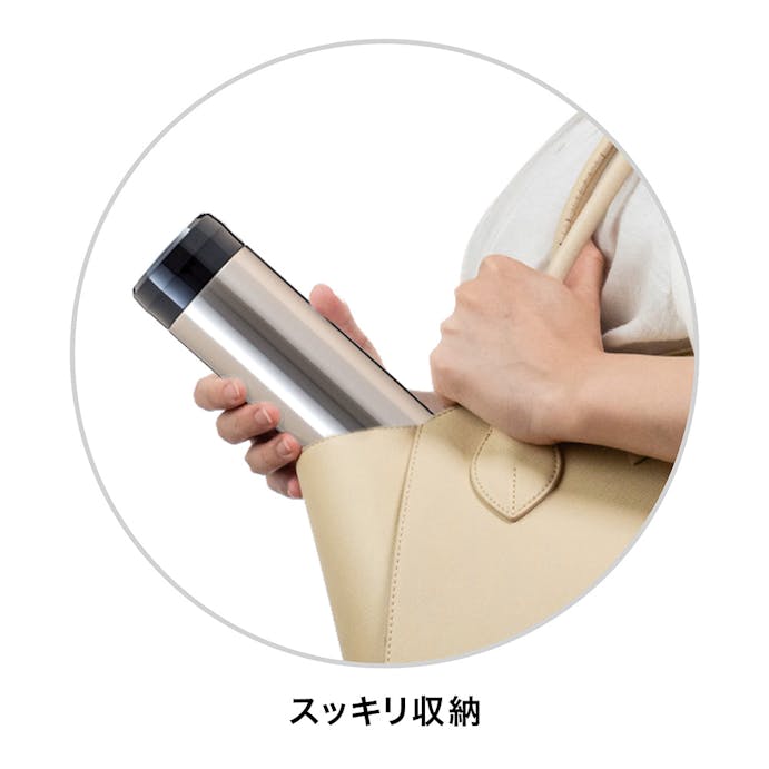 洗いやすい スクリューボトル 500ml シルバー