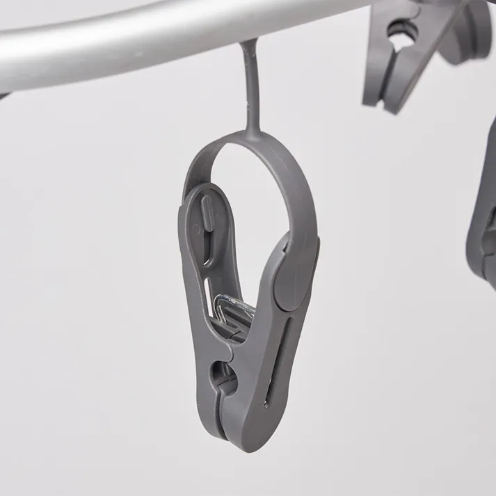 傾かない強力ピンチ付きインテリア洗濯ハンガー 48ピンチ