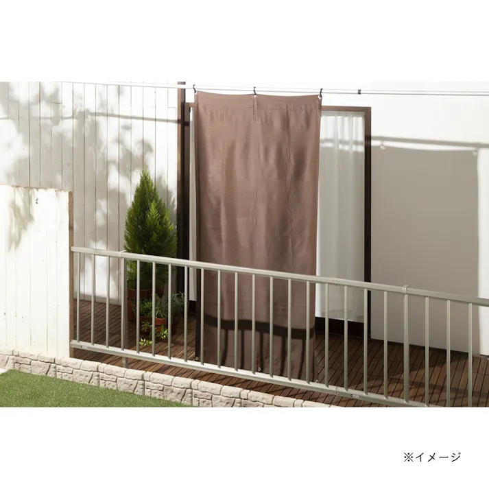 日射しと熱を遮るサンセイルタープ 葵マーブル ブラウン 横100cm 縦200cm 遮光率99.99% UVカット 遮熱 日除け 目隠し