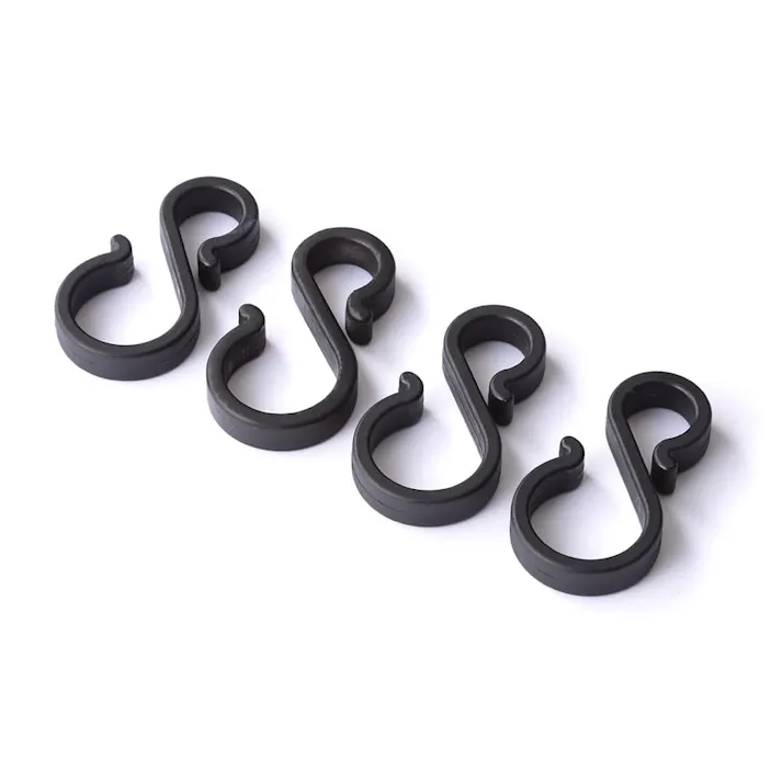 物干し竿に掛けられるフック 4個入 すだれ用 タープ用 サンシェード用 耐荷重2kg 物干し竿に取付 日除け