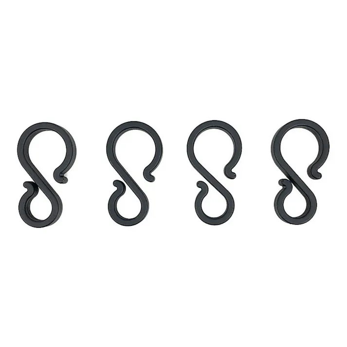 物干し竿に掛けられるフック 4個入 すだれ用 タープ用 サンシェード用 耐荷重2kg 物干し竿に取付 日除け