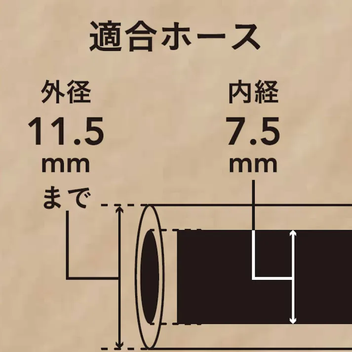 カインズ 壁掛けも出来るコンパクトホース付リール 長さ10m KCR-10 外径11.5mmまで 内径7.5mm 適合蛇口3種類 ノズルパターン4種類